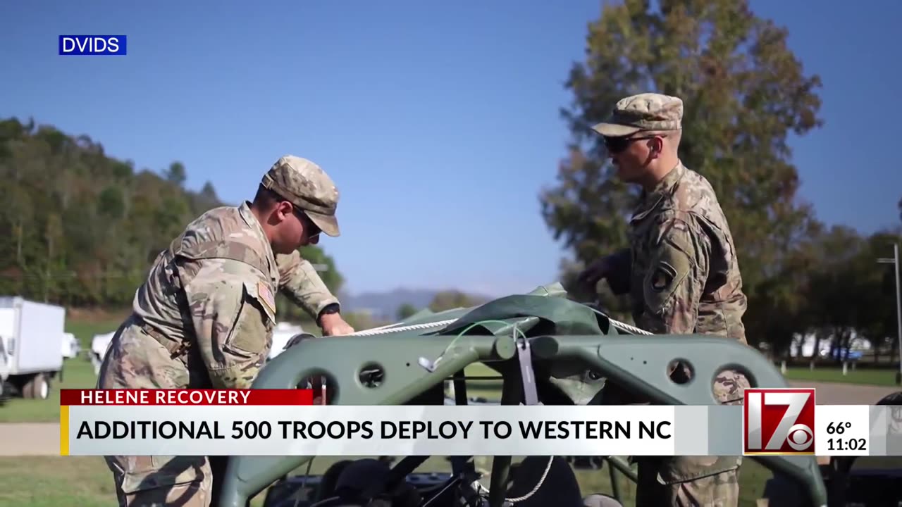 Biden orders 500 more active-duty troops to North Carolina to aid in Helene recovery