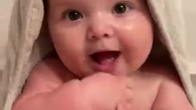 Cute chubby baby - Funny video Mischievous baby