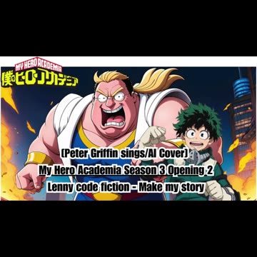 [Peter Griffin sings/AI Cover] My Hero Academia Season3 Opening 2 Lenny Code Fiction - Make My Story