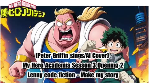 [Peter Griffin sings/AI Cover] My Hero Academia Season3 Opening 2 Lenny Code Fiction - Make My Story