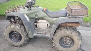 Honda 400 ATV running and rolling!!