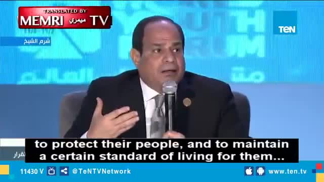 Al Sissi speaks on immigration