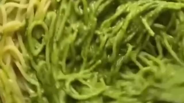 You can never guess what kind of noodles this is, it's so different.