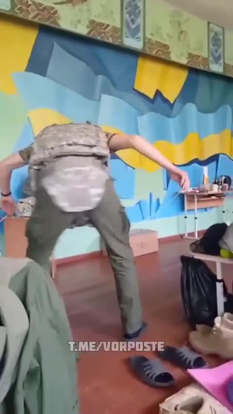 Ukraine Asov Nazis use schools as quarters - then blame Russia bombing schools