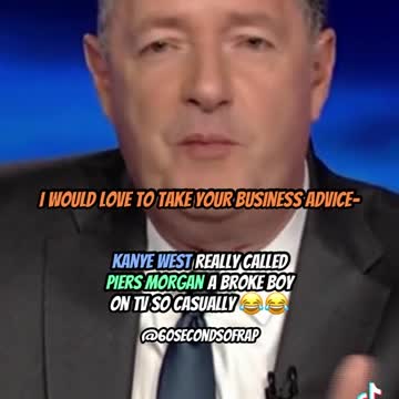 Kanye West Vs piers Morgan