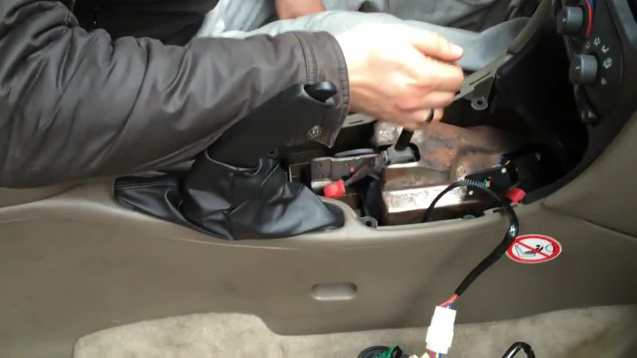 Installing heated seat kit under seat cover in Oldsmobile Alero