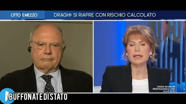 Bruno Vespa sbeffeggia Galli: Ma non dovevamo morire tutti riaprendo il 26 Aprile???