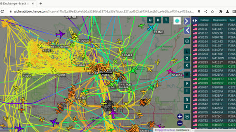 BirdNaziPac N418PA over Morristown 11:25am on Feb 11th 2024 -