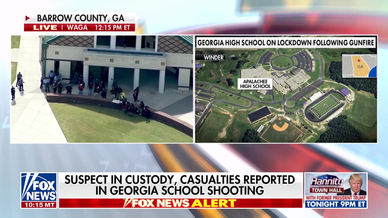 Shooter in custody after reports of gunfire at Georgia school