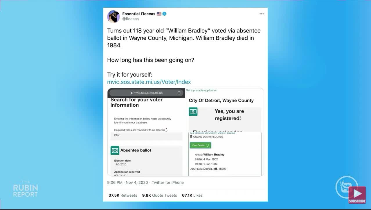 Truth Justice and Voter Fraud