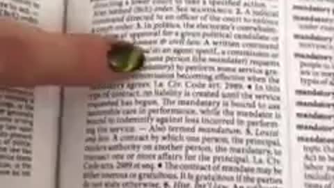 Mandate is not a law