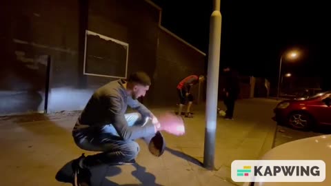 Amazing street soccer panna