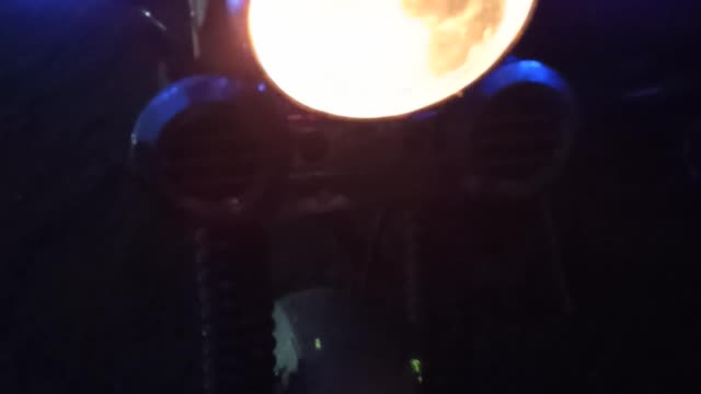 Diode turns with dimensions on a motorcycle