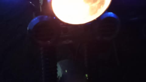 Diode turns with dimensions on a motorcycle