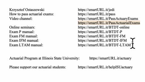 Exam LTAM exercise for November 30, 2021