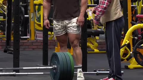 Grandpa in the Gym showing them level