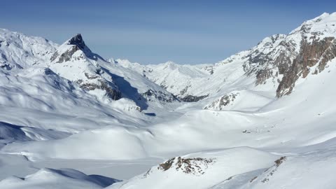 Beautiful view of snow-capped mountains