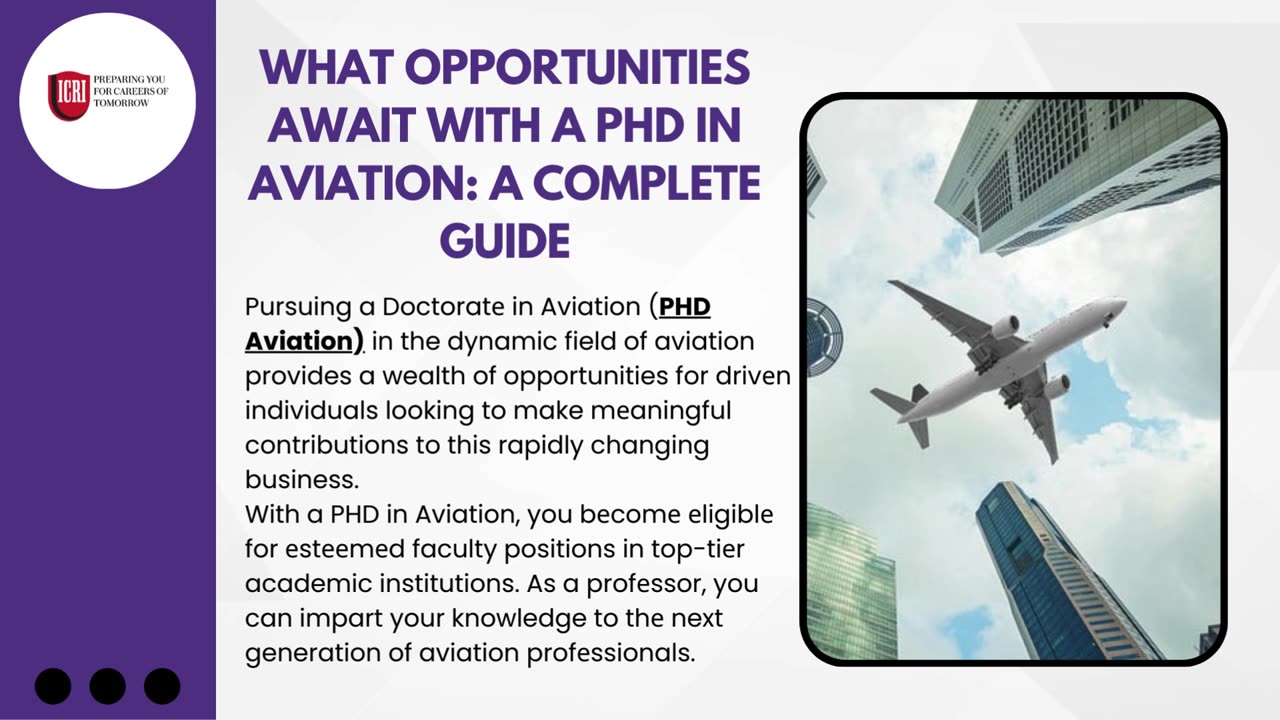 What Opportunities Await with a PHD in Aviation A Complete Guide