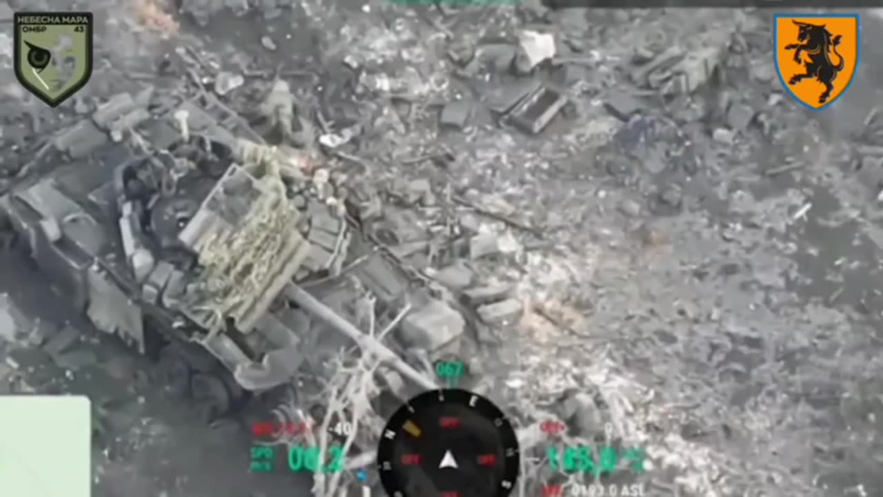 Overloaded Russian Tank Knocked Out After Repeated Drone Strikes