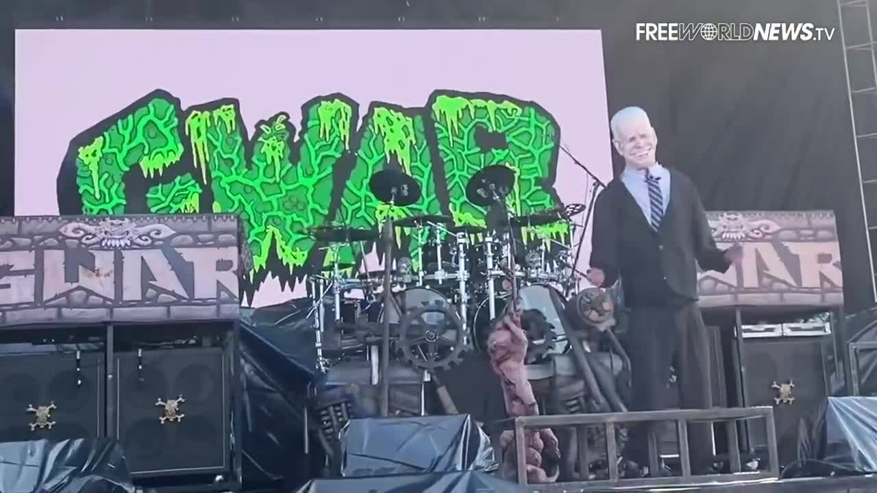 BREAKING : Gore Metal Band Cuts Off Joe Biden's Head During Show