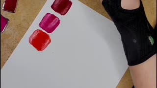 Himi Gouache swatch palette