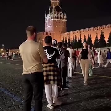 People from the Caucasus dancing in Red Square, Moscow. The Russian Federation does not prohibit