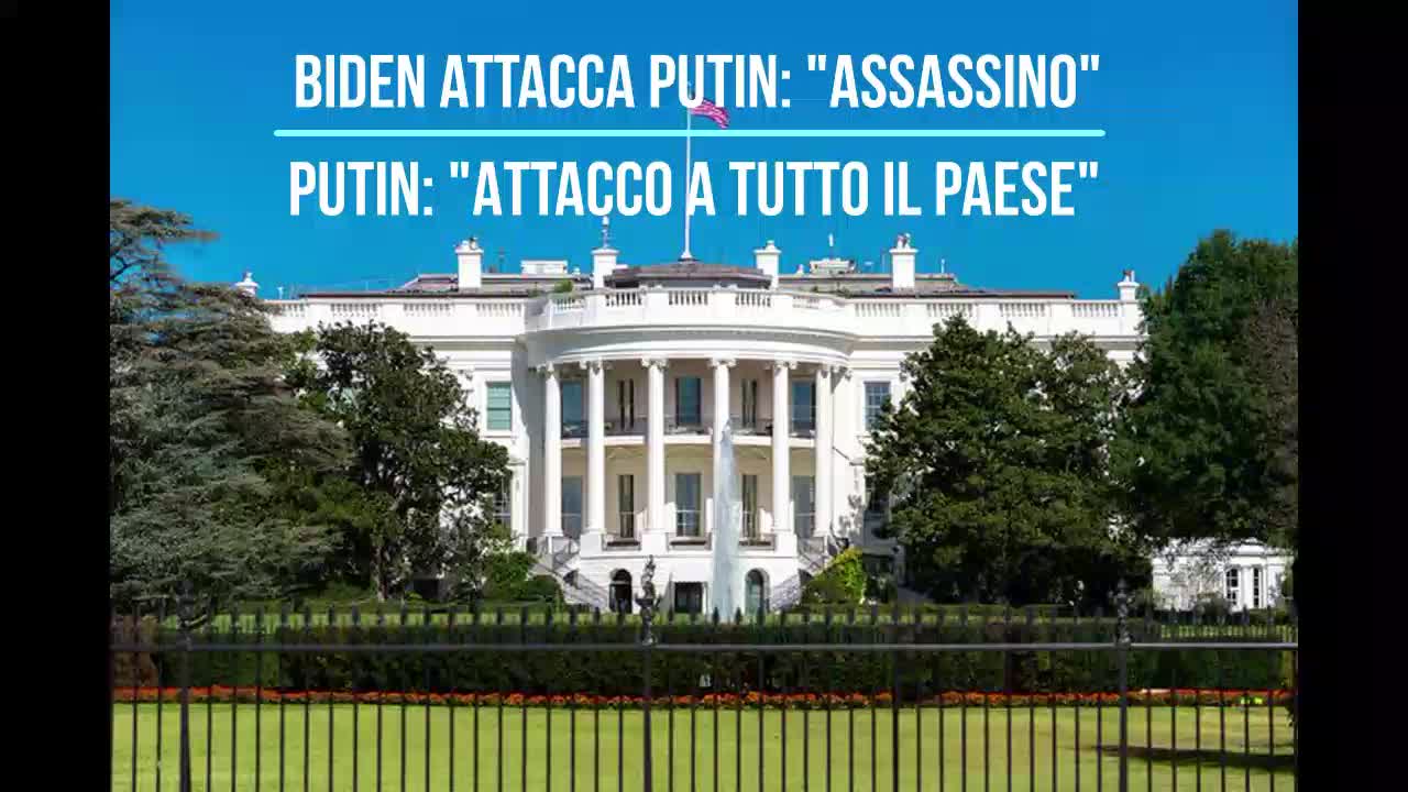 Biden attacca Putin: "Assassino". Putin: "Attacco a tutto il paese"