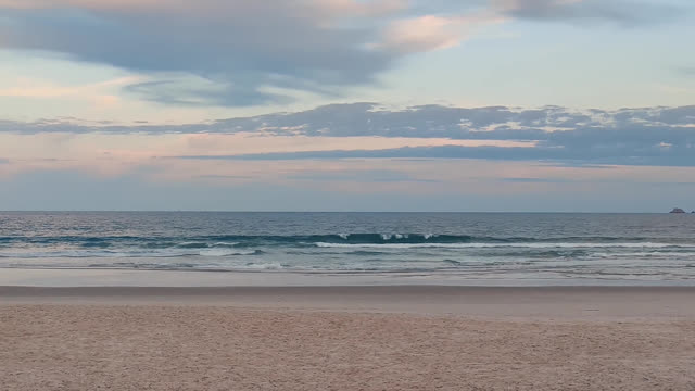 There's nobody on the beach