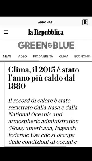 Propaganda climatica (falsa e contradditoria)