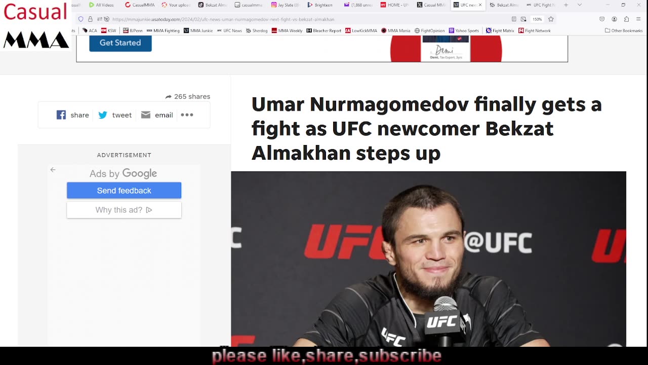 Umar Nurmagomedov vs Bekzat Almakhan 3 2 24