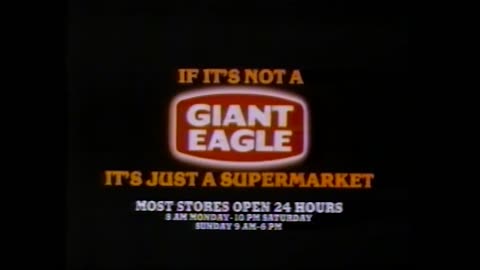 January 23, 1983 - Giant Eagle Supermarkets Commercial