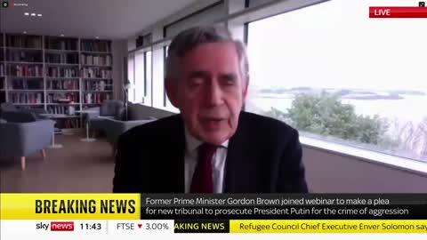 Ukraine Invasion_ Gordon Brown calls for tribunal to prosecute President Putin