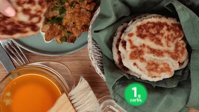 1-Min Recipe • How to make keto naan bread by diet doctor