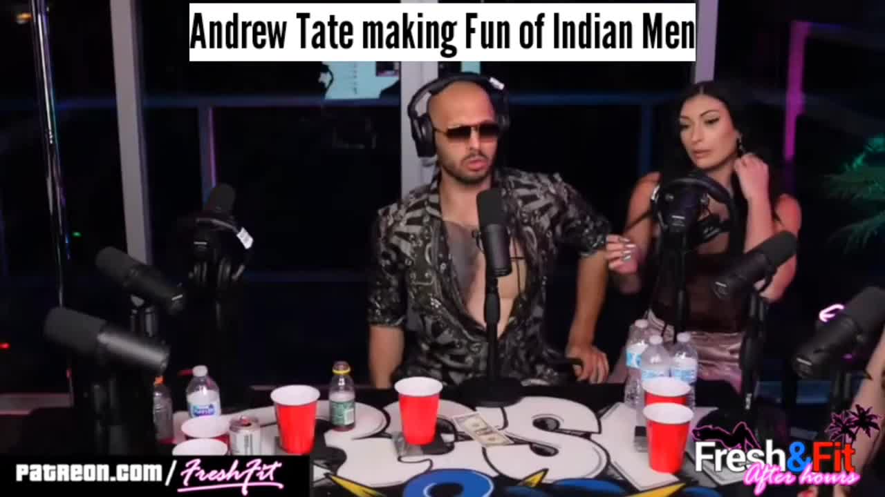 making fun of indian men by tate