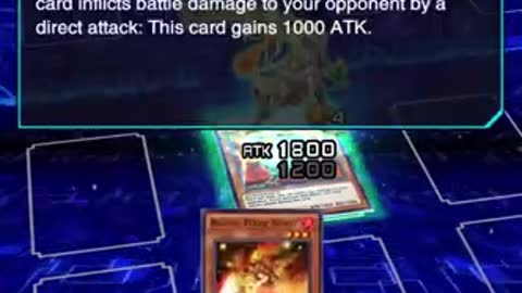 Yugioh Duel Links Raging Flame Sprite Direct Attack Effect (D.D. Castle Assault Rare Reward)