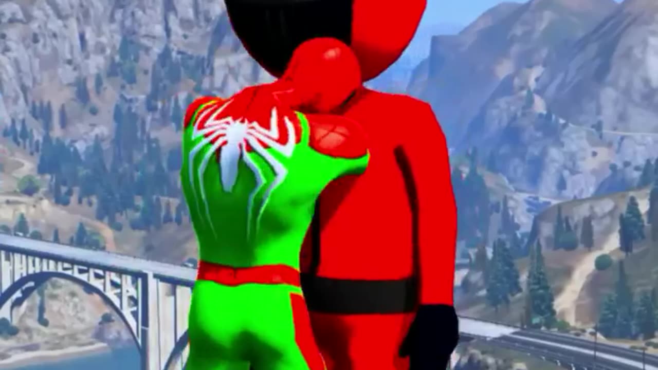 GTA 5 Epic Water Ragdolls Spiderman Vs King Kong _ Jumps_Fails