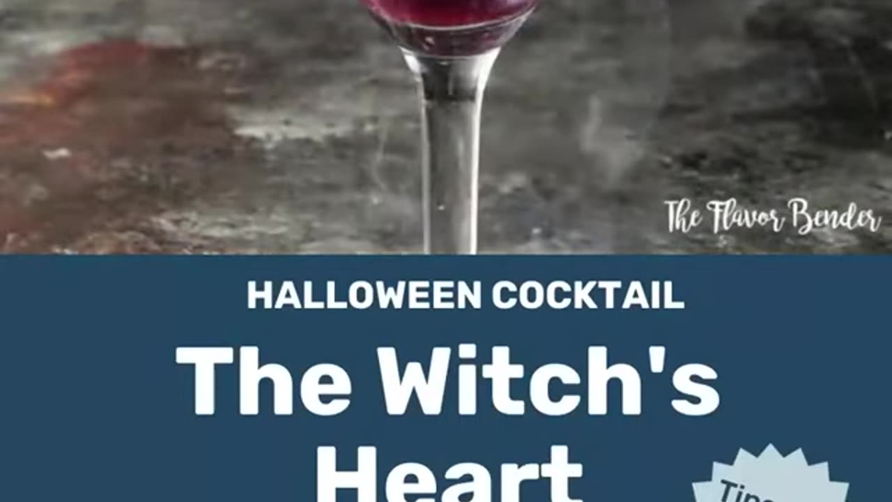 Halloween Party Cocktail The Witch's Heart