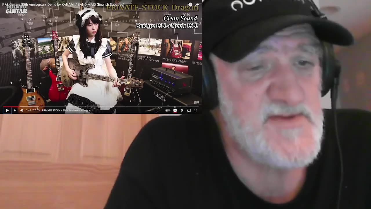 Kanami (BAND MAID) Demos PRS Guitars 35th Anniversary Demo by (English Subtitles) REACTION