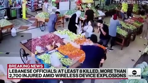 At least 8 dead after wireless devices explode across Lebanon, Hezbollah says