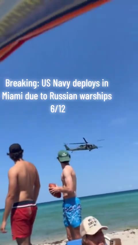 US Navy deployed around the beaches of Miami, Florida