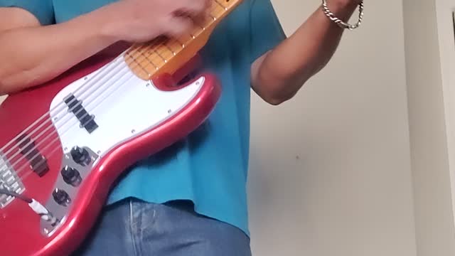 Funky bass playing with some funk on it