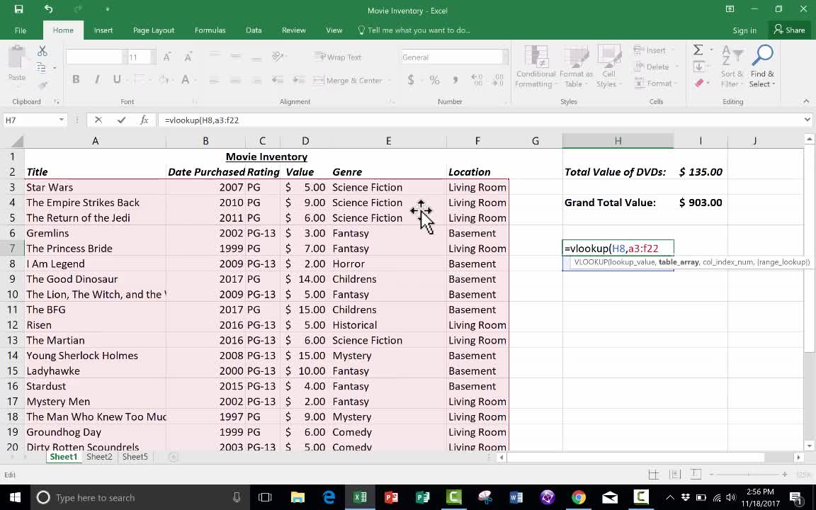 Advanced Excel - VLOOKUP Basics