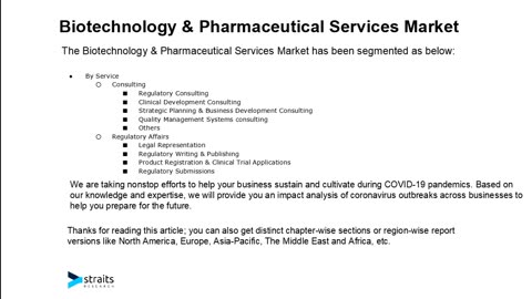 Biotechnology & Pharmaceutical Services Market Growth Prospects | 2032