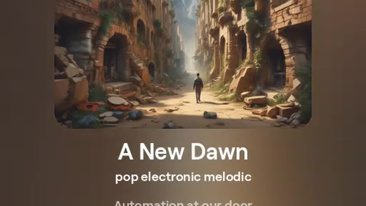 A New Dawn - venus project zeitgeist movement ai song version 2