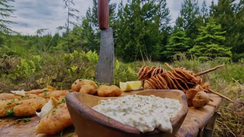 Not so Traditional Fish & Chips. Wait for the Crunch | ASMR cooking