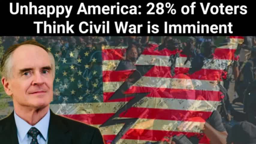 Jared Taylor || Unhappy America: 28% of Voters Think Civil War is Imminent