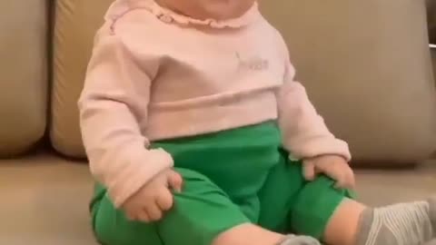 Very cute baby Laughing