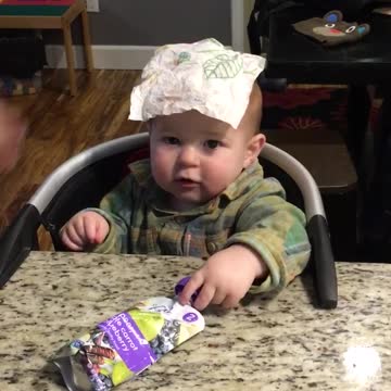 Baby Can't Find Paper Towel