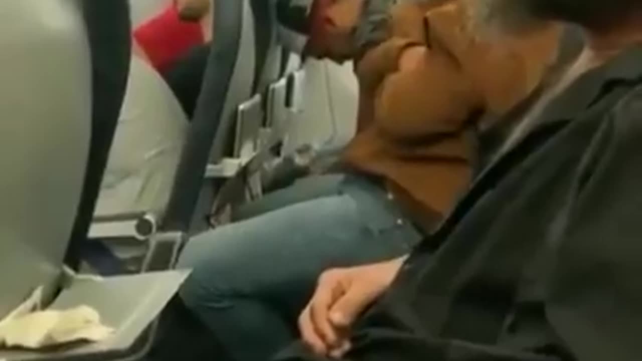 Dude forgets he’s on a plane and starts smoking a cigarette