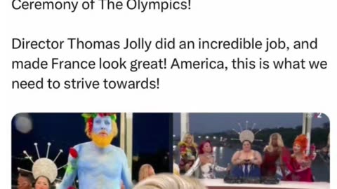 the Olympics opening was nothing more than blaspheming the heavenly father